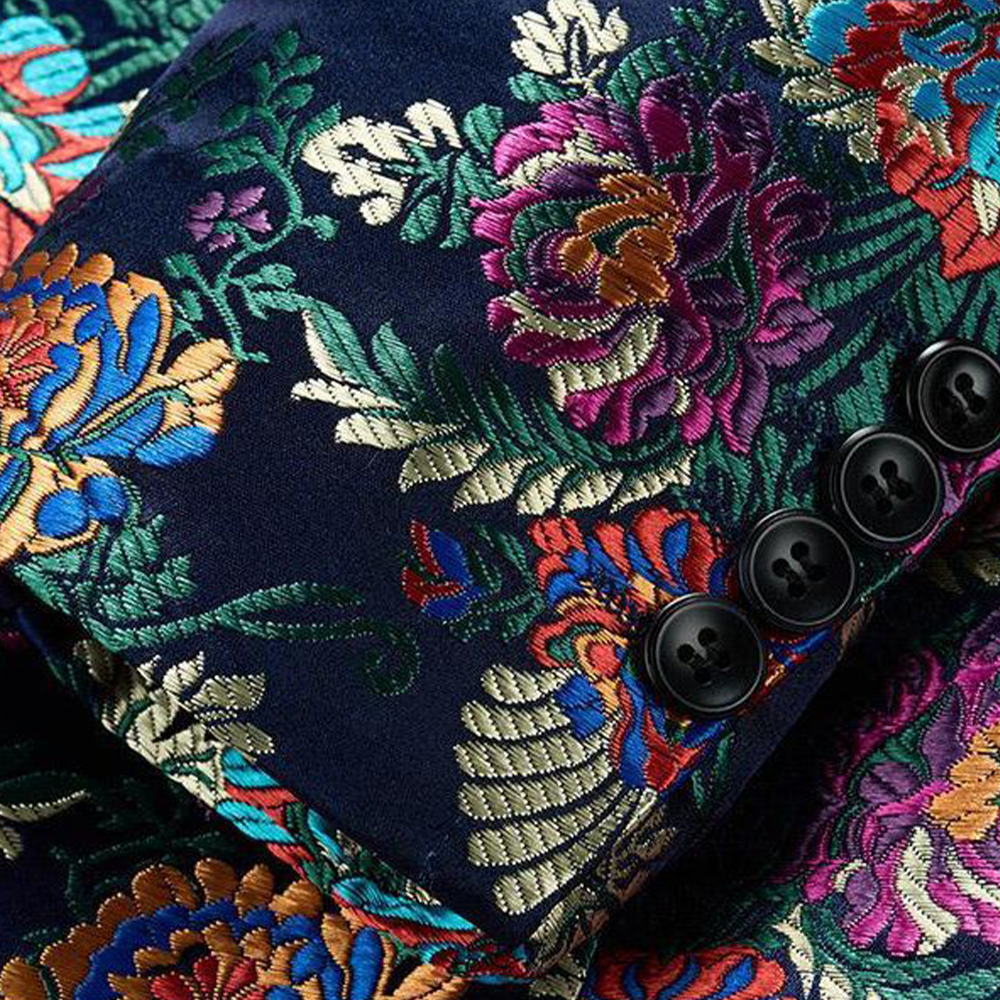 Vivid Chromatic Patterns Suit S8307-DOOHOOB