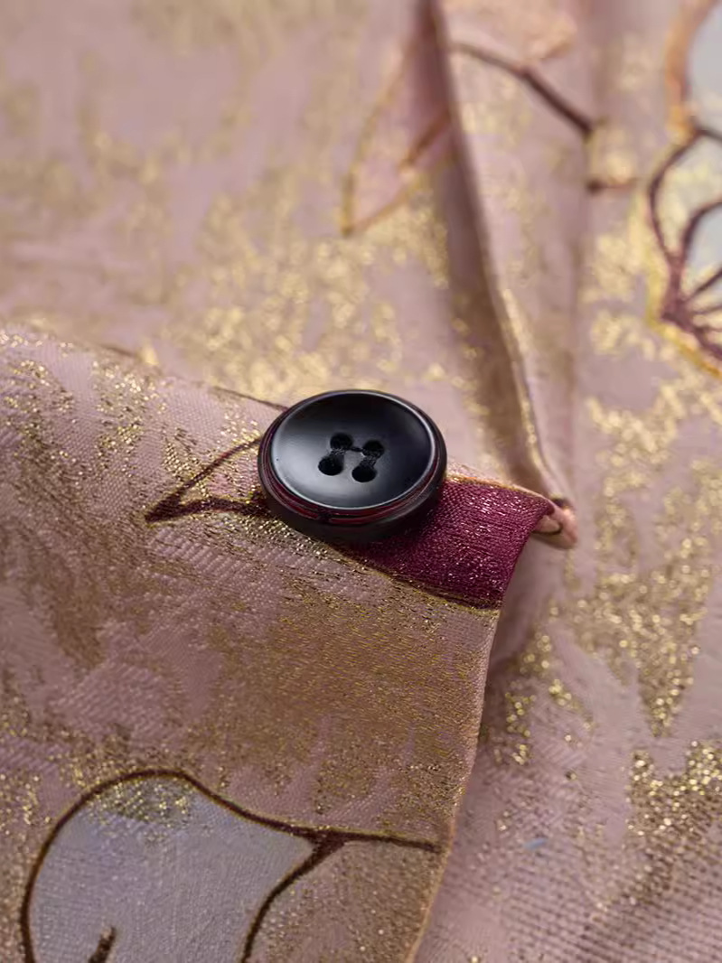 Blush Pink Floral Jacquard Blazer S8510-DOOHOOB