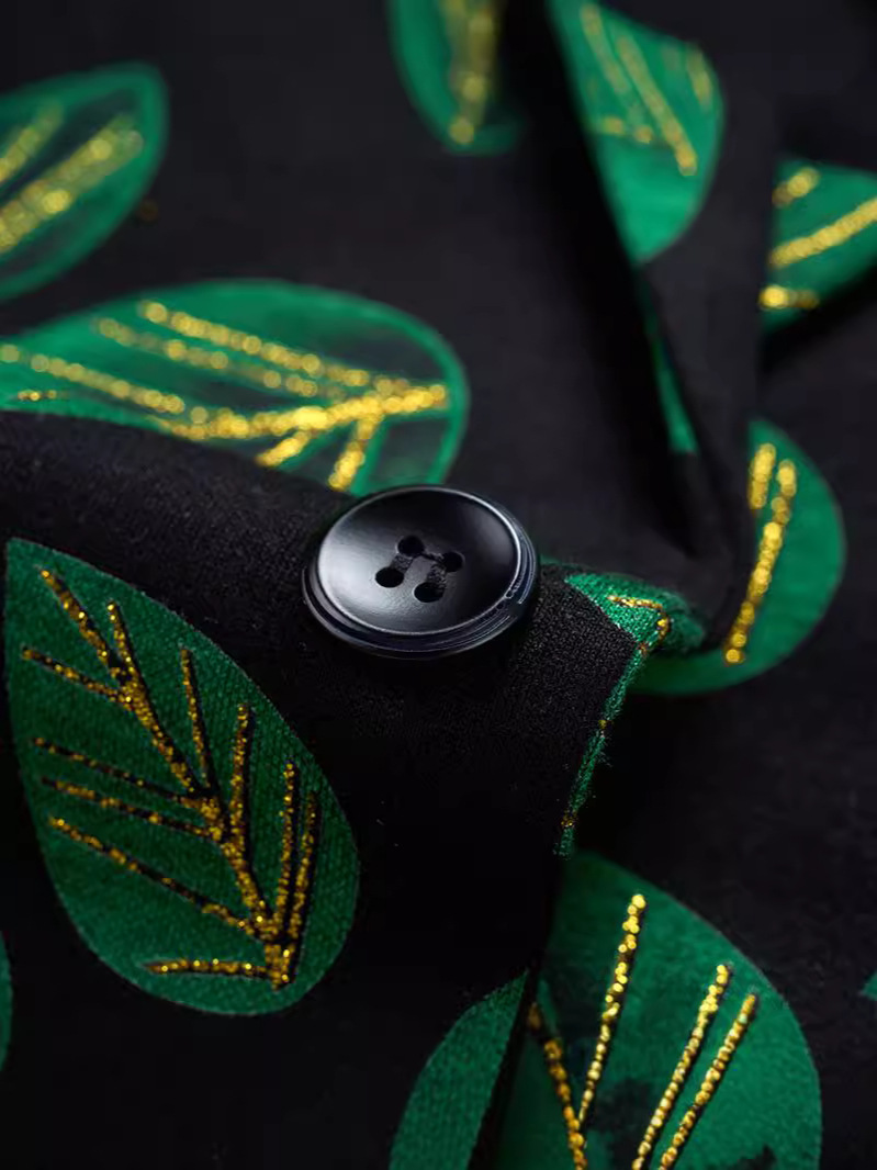 Leaf Pattern Jacquard Blazer S8516-DOOHOOB