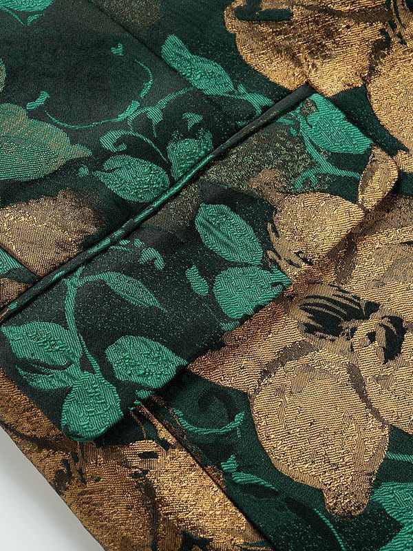 Emerald Floral Jacquard Blazer S8528-DOOHOOB
