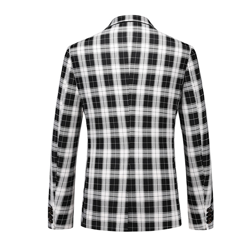 Vibrant Checkered Blazer S8533-DOOHOOB