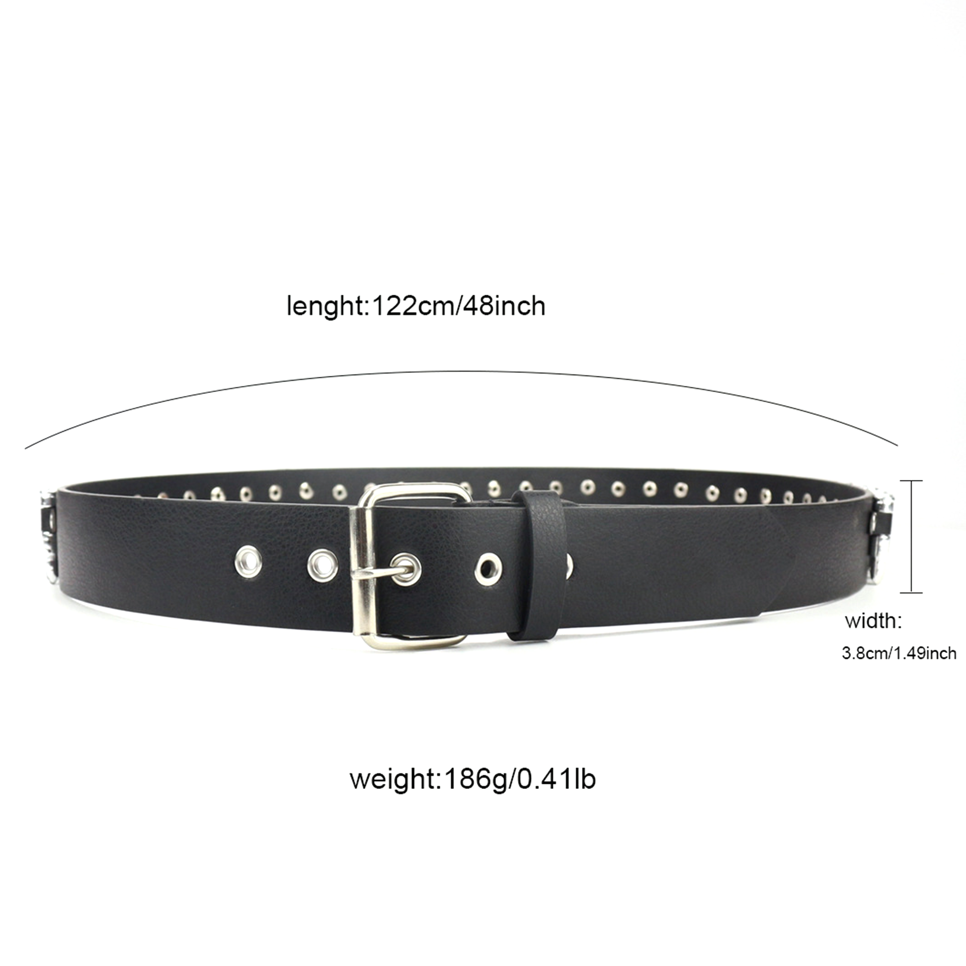 Punk Bullet Riveted Belt B5004-DOOHOOB