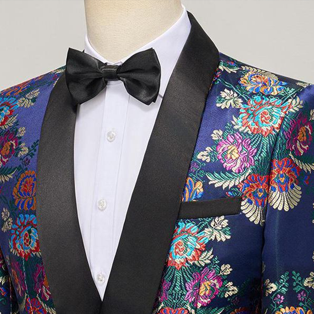 Vivid Chromatic Patterns Suit S8307-DOOHOOB