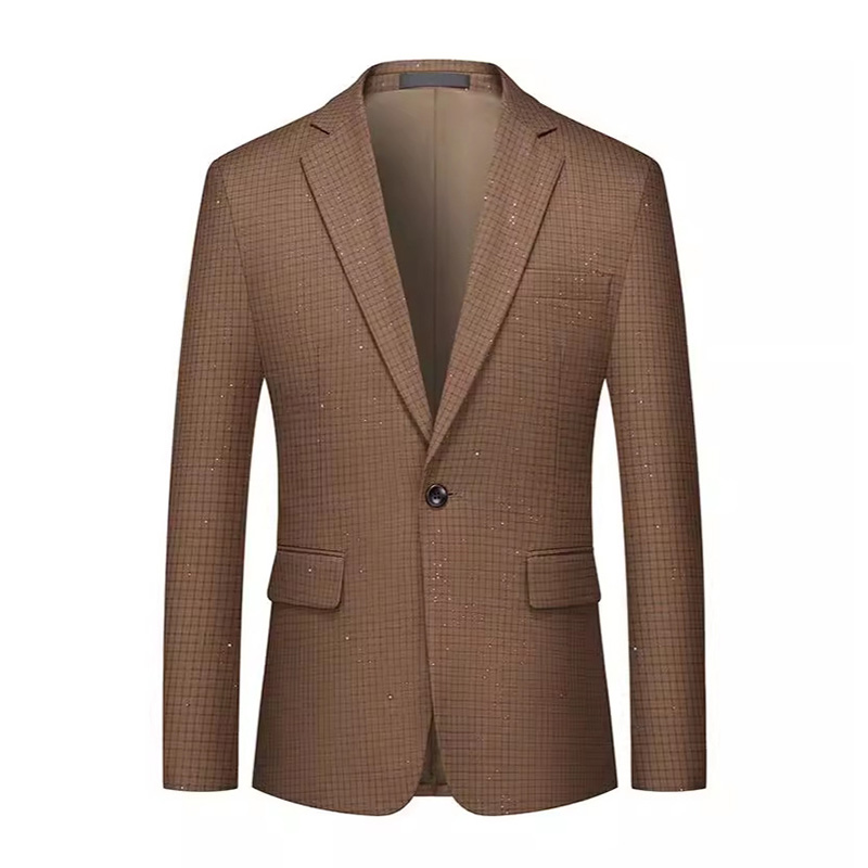 Sparkling Plaid Blazer S8514-1-DOOHOOB