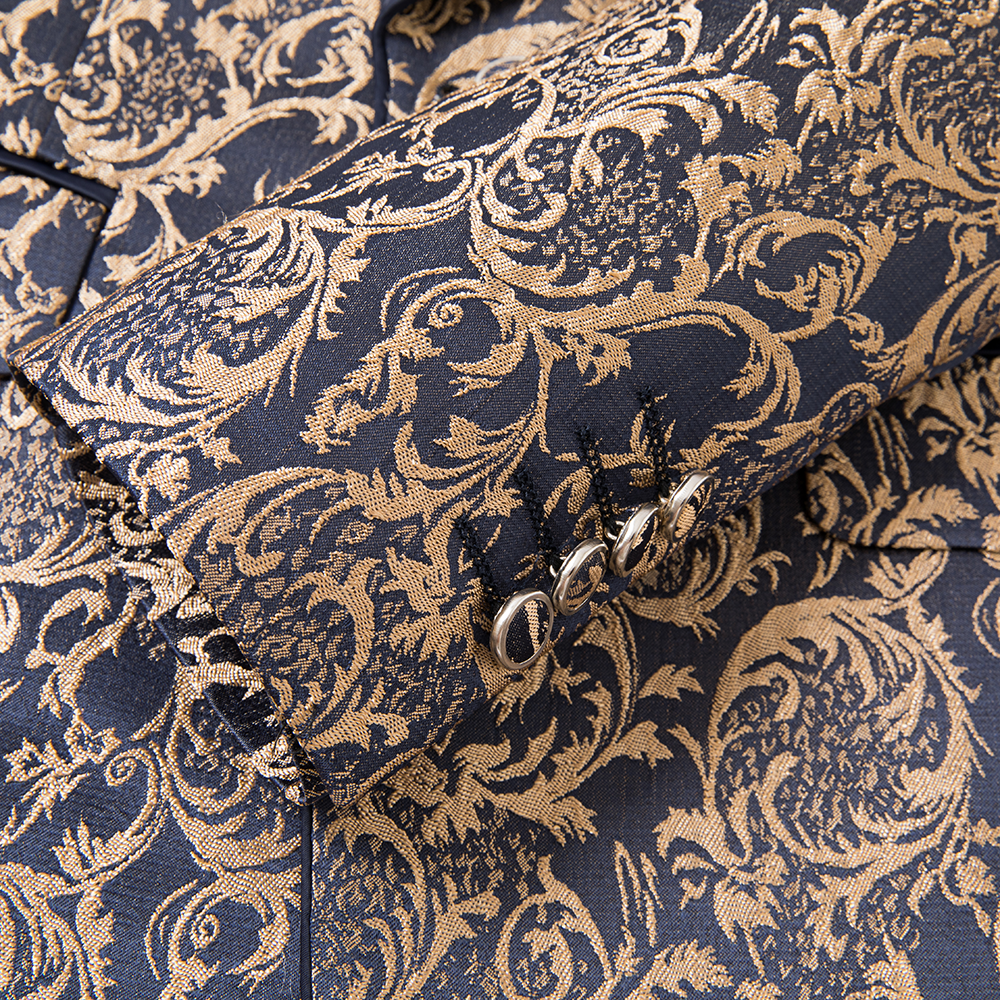 3 Piece Luxurious Jacquard Suit S8586-DOOHOOB