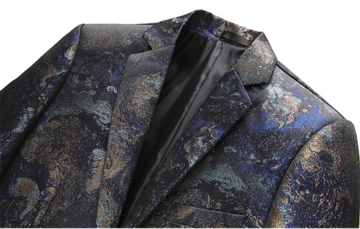 Galactic Tailored Slim Fit Blazer S8526-2-DOOHOOB