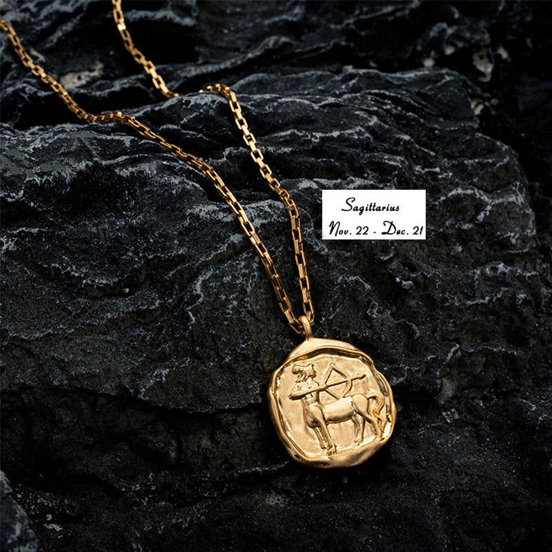 Zodiac Coin Necklace A5020-DOOHOOB