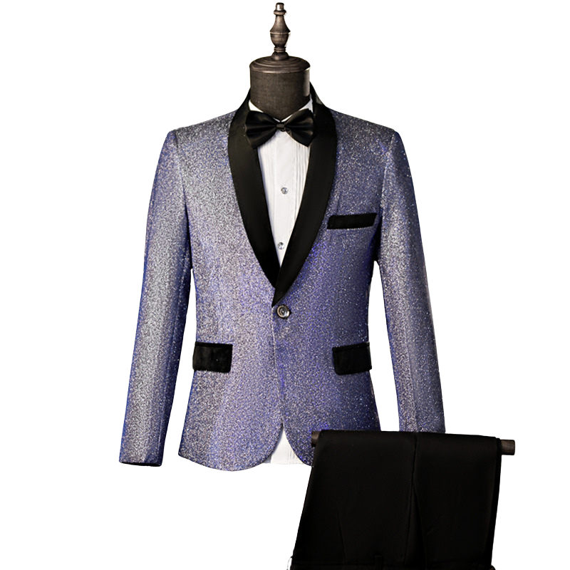 Shimmering Blue Suit S8571-DOOHOOB