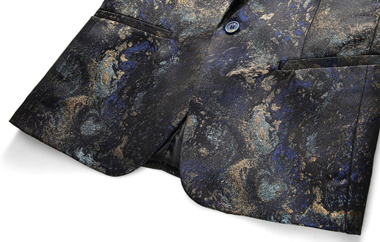 Galactic Tailored Slim Fit Blazer S8526-2-DOOHOOB