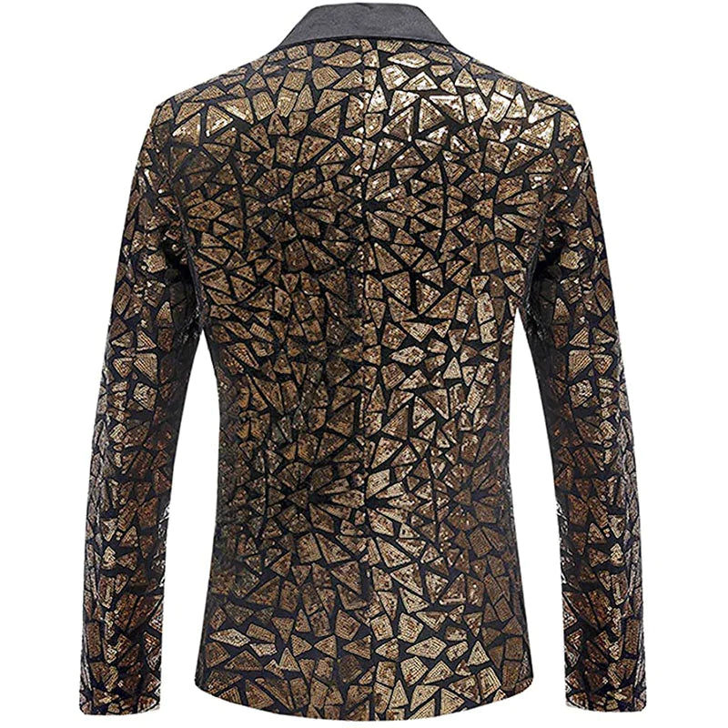 Men's Sequin Geometric Tuxedo (3 Colors)  S8350-DOOHOOB