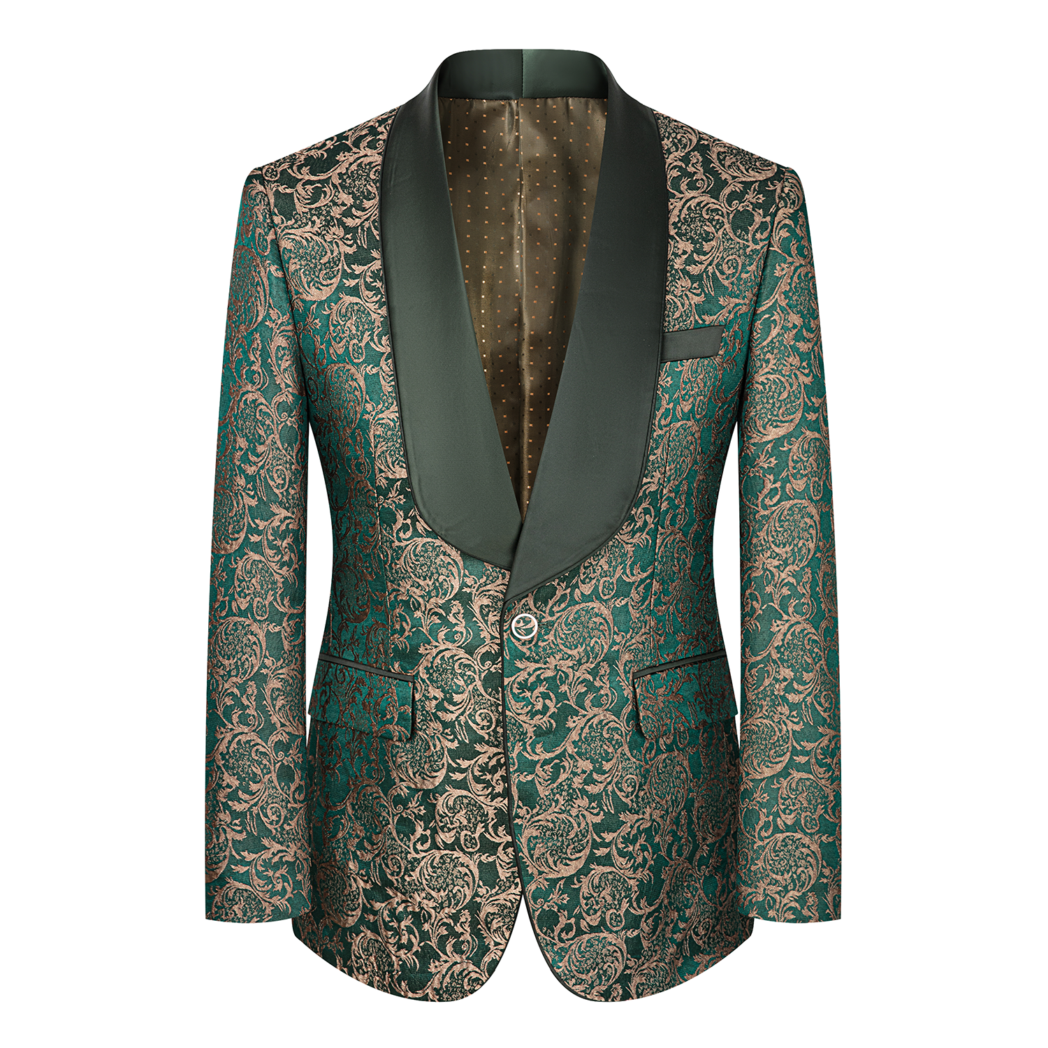 3 Piece Luxurious Jacquard Suit S8586-DOOHOOB