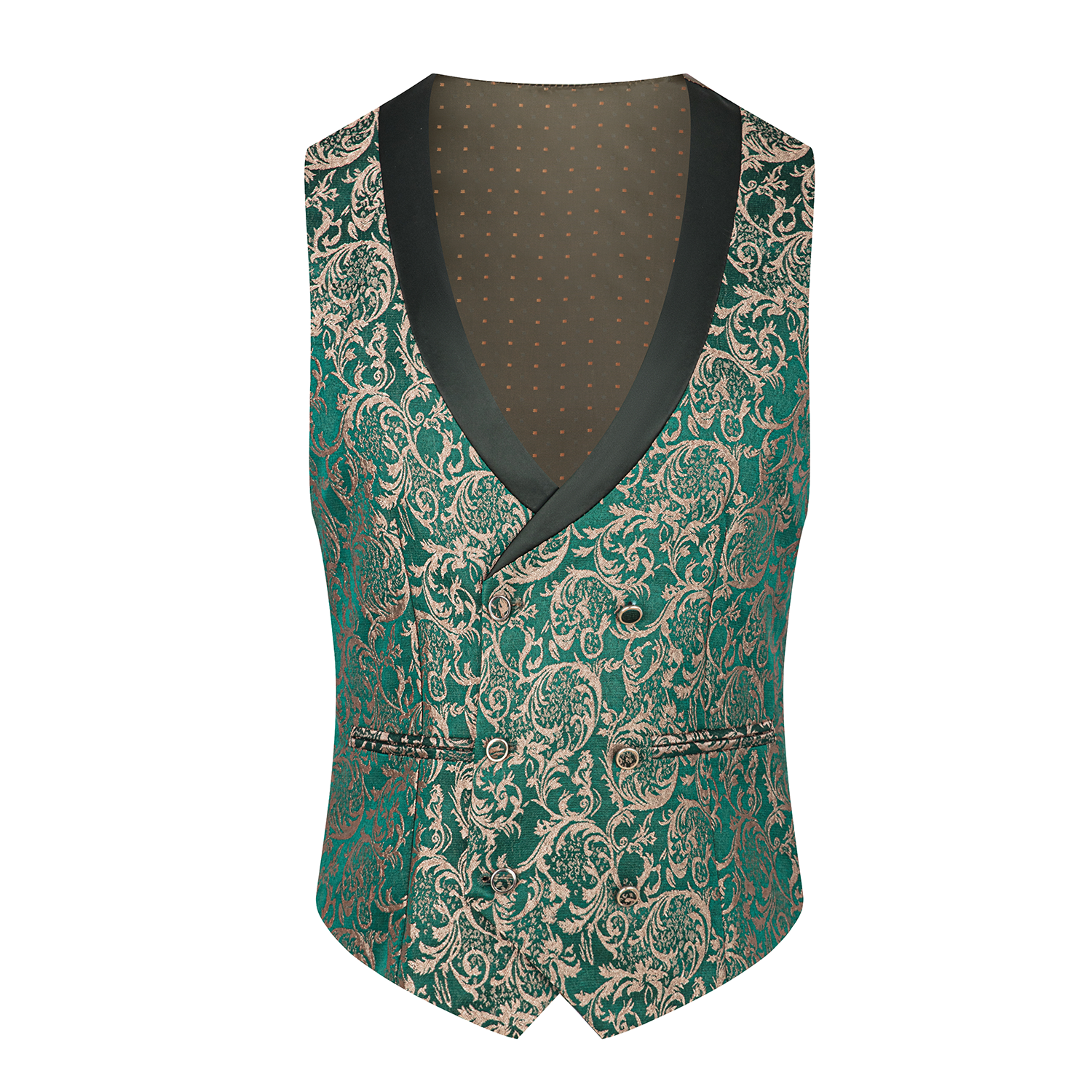 3 Piece Luxurious Jacquard Suit S8586-DOOHOOB