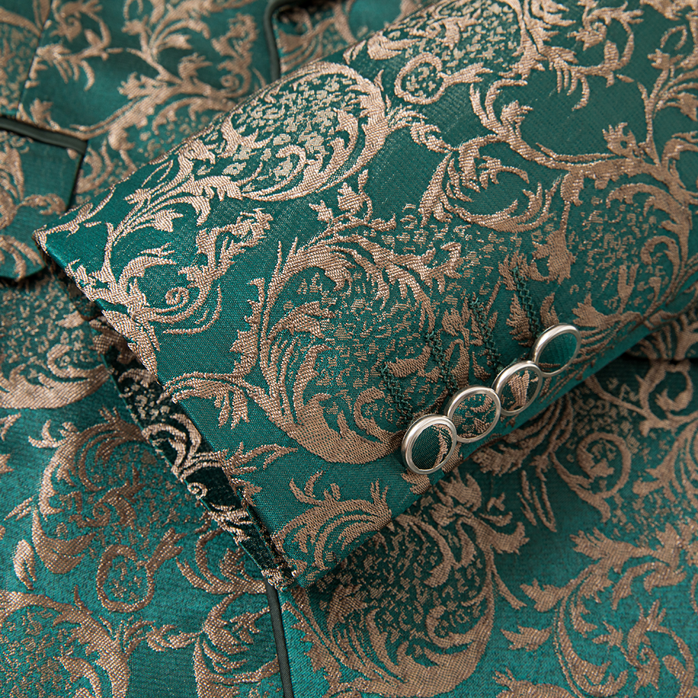 3 Piece Luxurious Jacquard Suit S8586-DOOHOOB