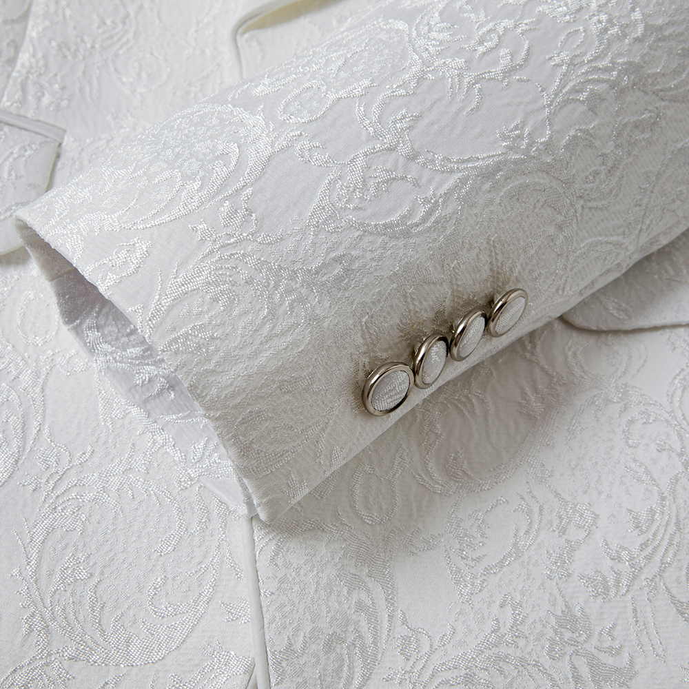 3 Piece Luxurious Jacquard Suit S8586-DOOHOOB