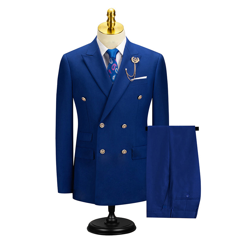 2 Piece Solid Color Classic Suit S8579-DOOHOOB