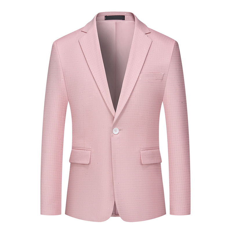 Sparkling Plaid 3-Piece Suit S8511-2-DOOHOOB