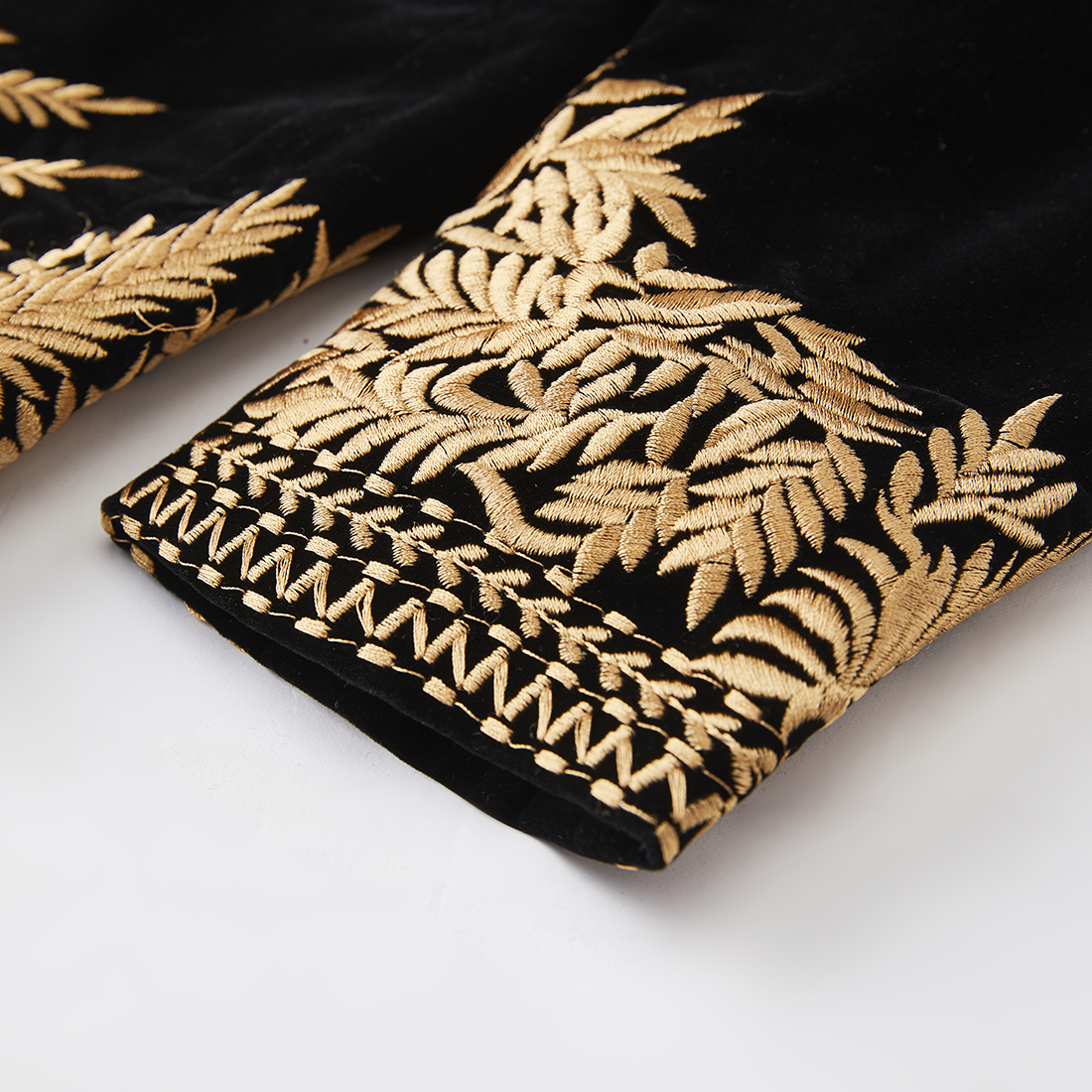 Gold Embroidery Peak Lapel Blazer S8348-DOOHOOB