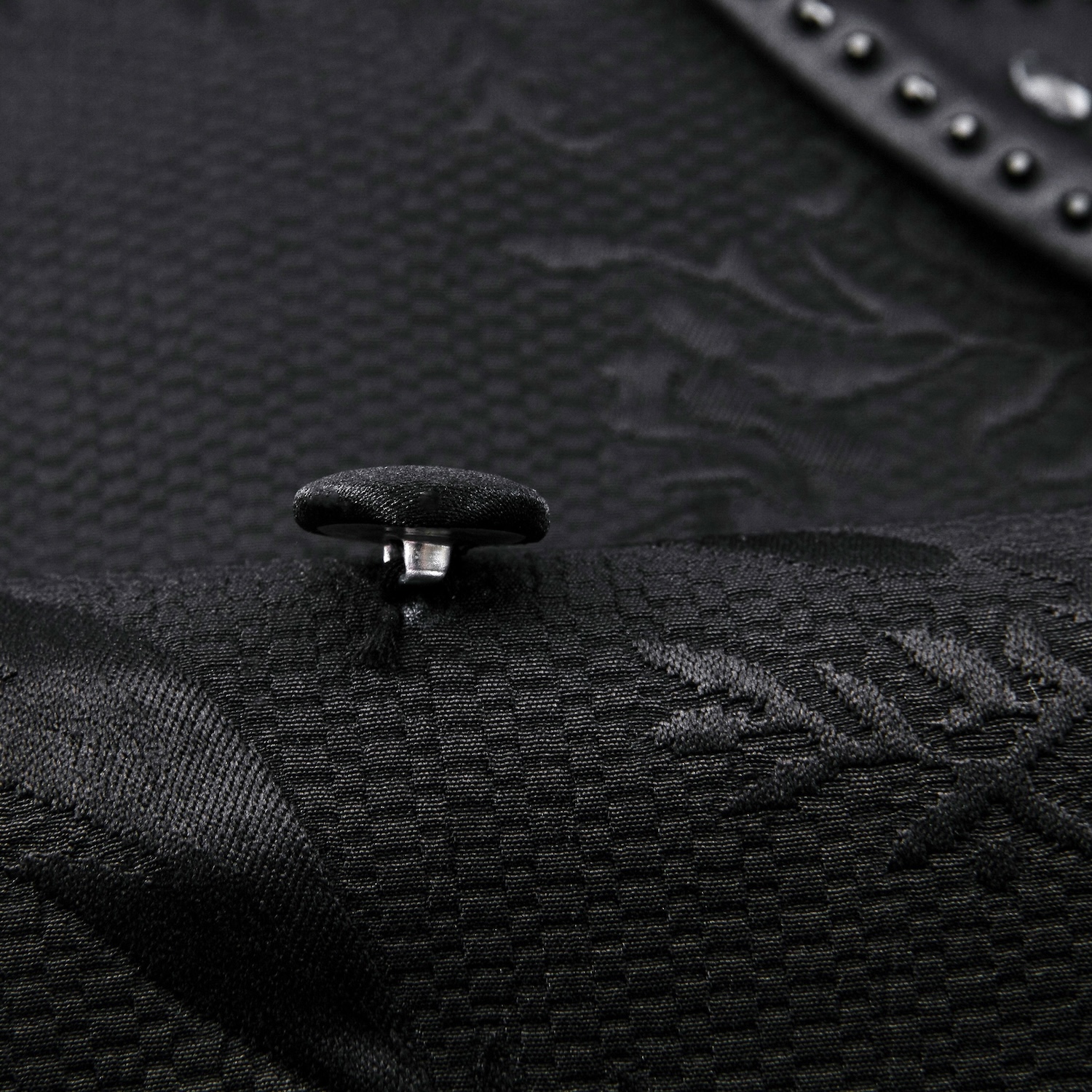 Black Jacquard Suit S8637