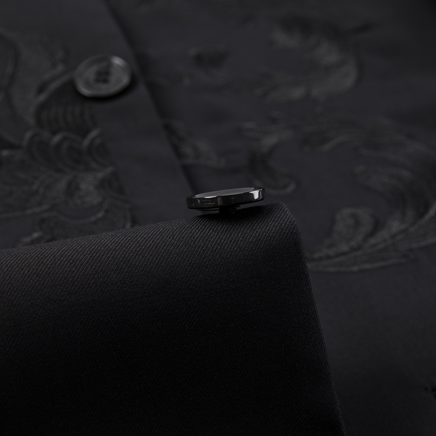 Beige Embroidered Tang Suit S8642