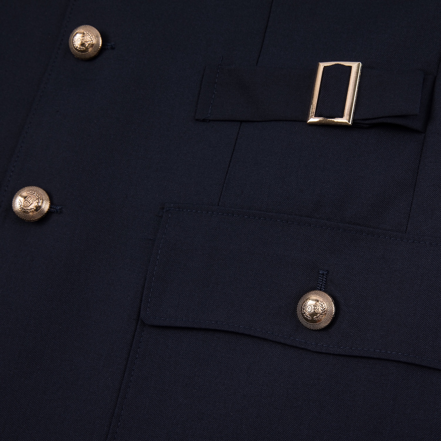 Black Multi-pocket Suit S8641