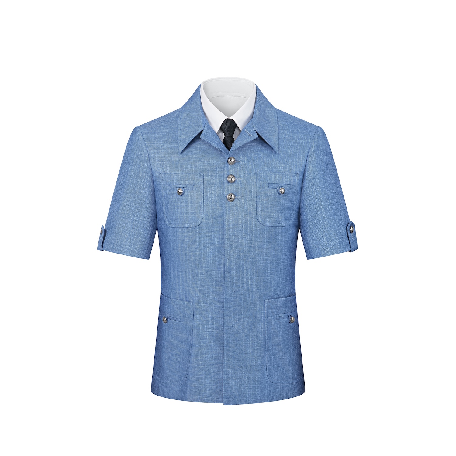 Blue Zhongshan Suit S8638