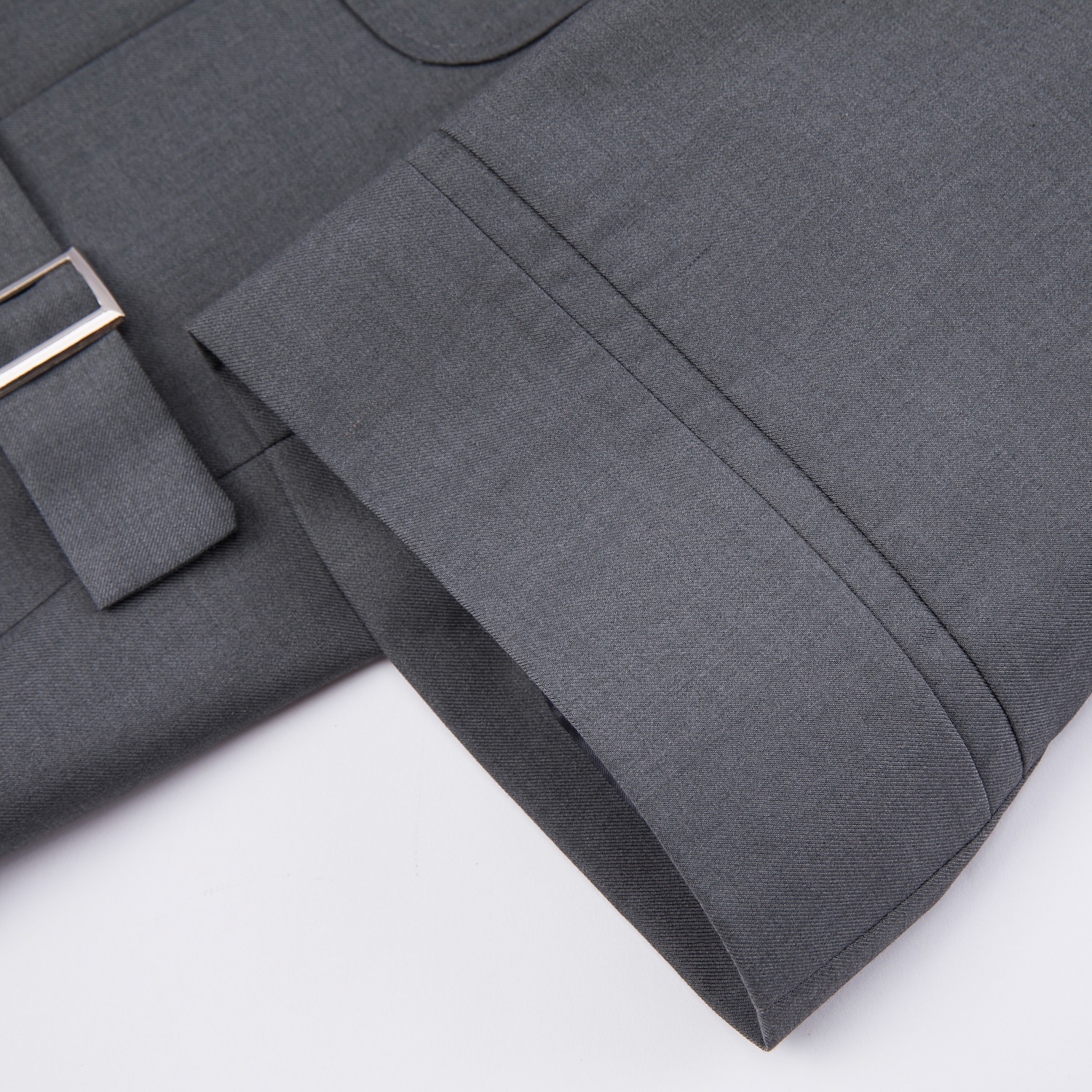 Grey Multi-pocket Short-sleeved Suit S8639