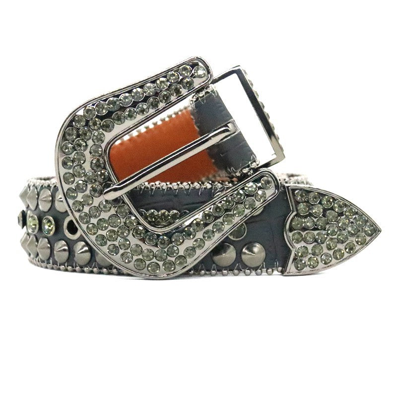 Riveted Rhinestone Belt B4022-DOOHOOB
