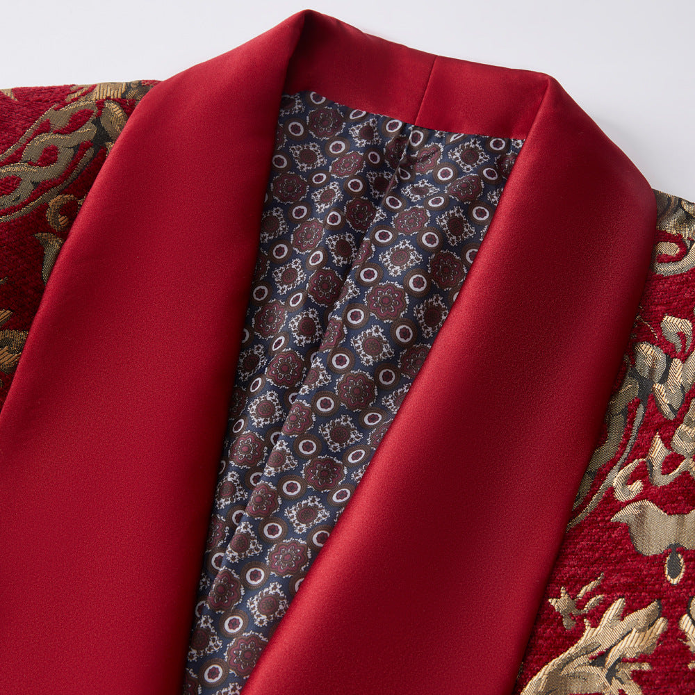 Luxurious Gold Embroidered Suit S8341-DOOHOOB