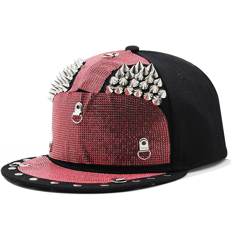 Punk Rhinestone Baseball Cap H7002-DOOHOOB
