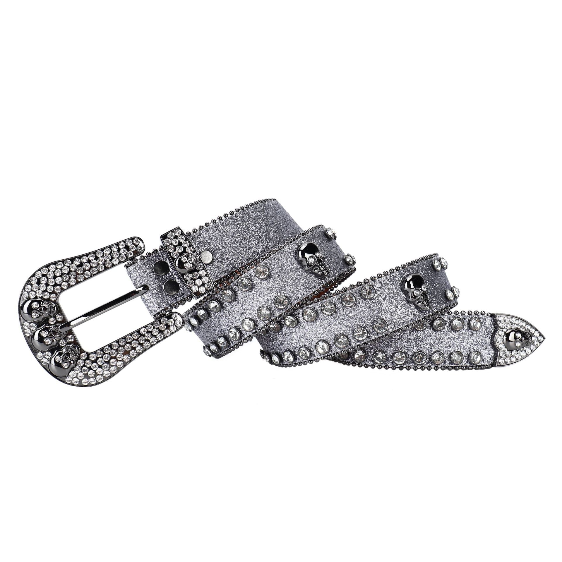 Punk Riveted Rhinestone Belt B4024-DOOHOOB