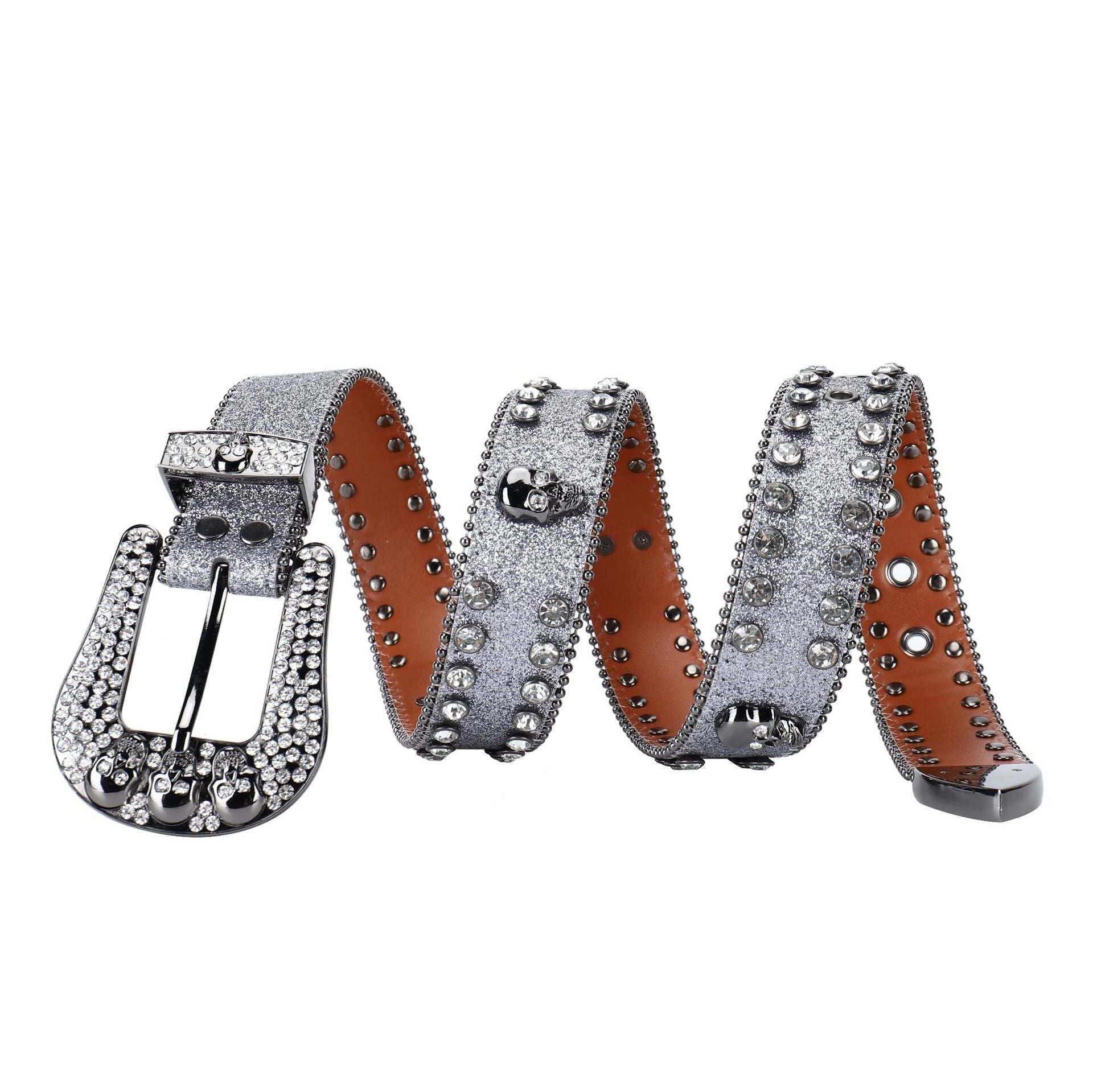 Punk Riveted Rhinestone Belt B4024-DOOHOOB