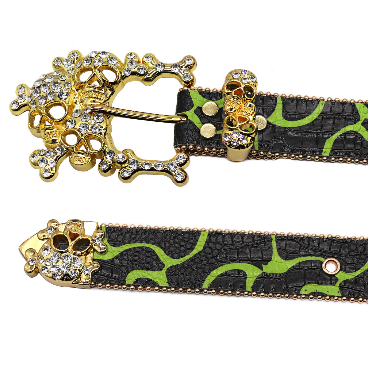 Riveted Rhinestone Belt B4041-DOOHOOB