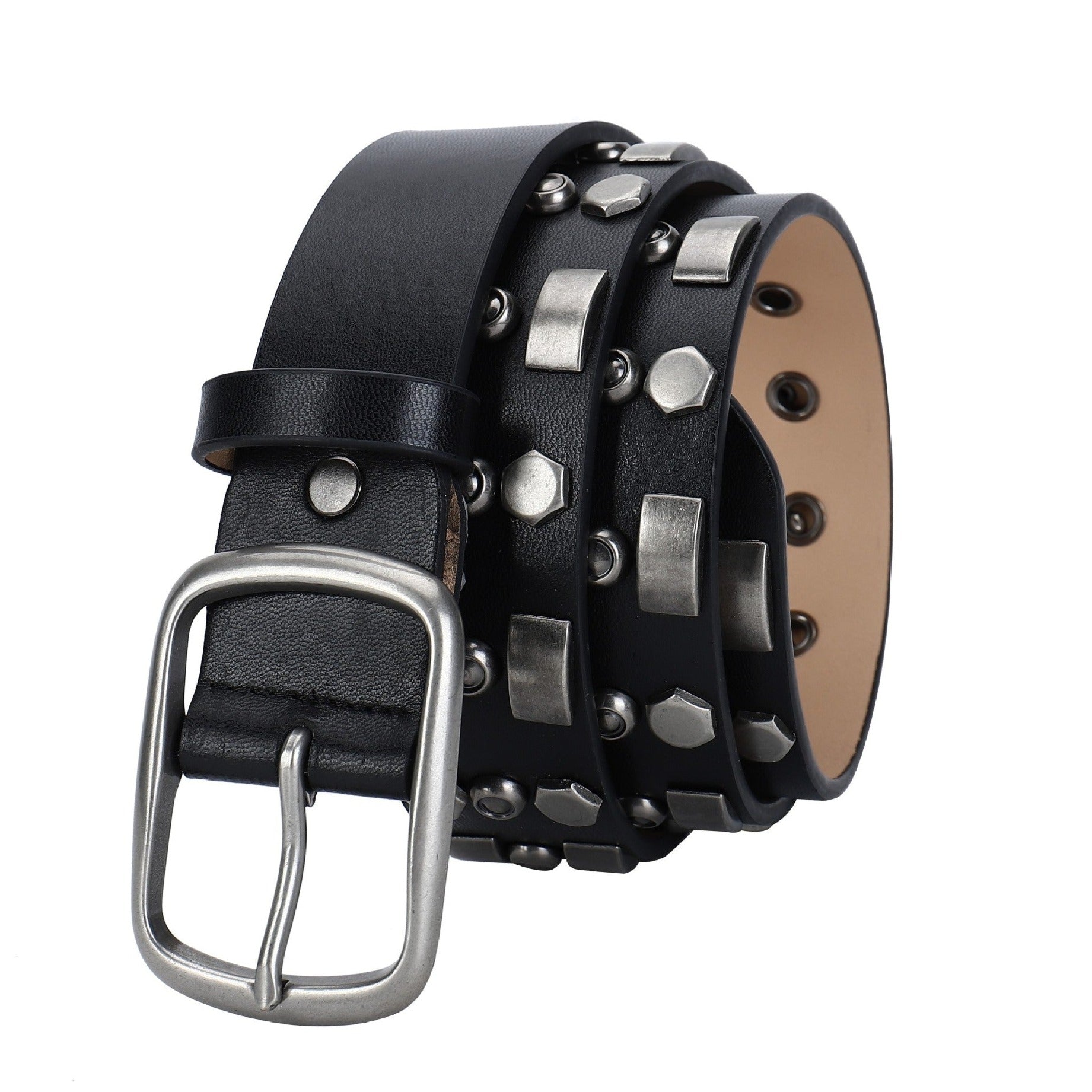 Black Riveted Belt B4015-DOOHOOB