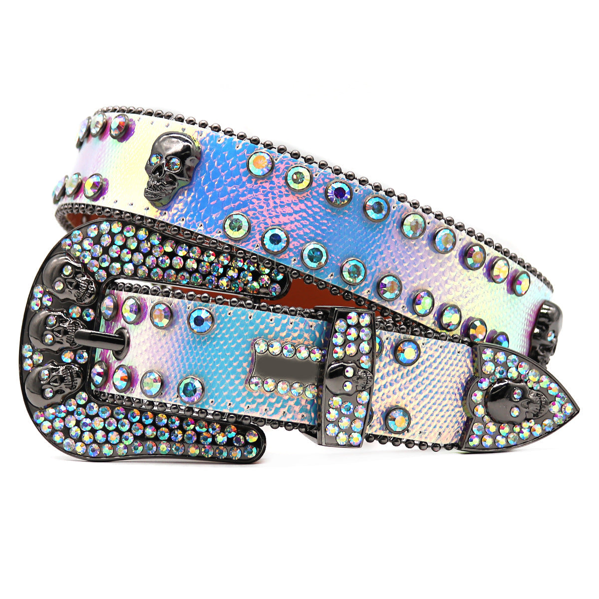 Punk Riveted Rhinestone Belt B4042-DOOHOOB