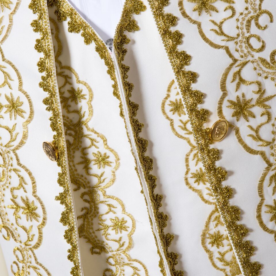 Solid Gold Embroidery Suit S8169-DOOHOOB