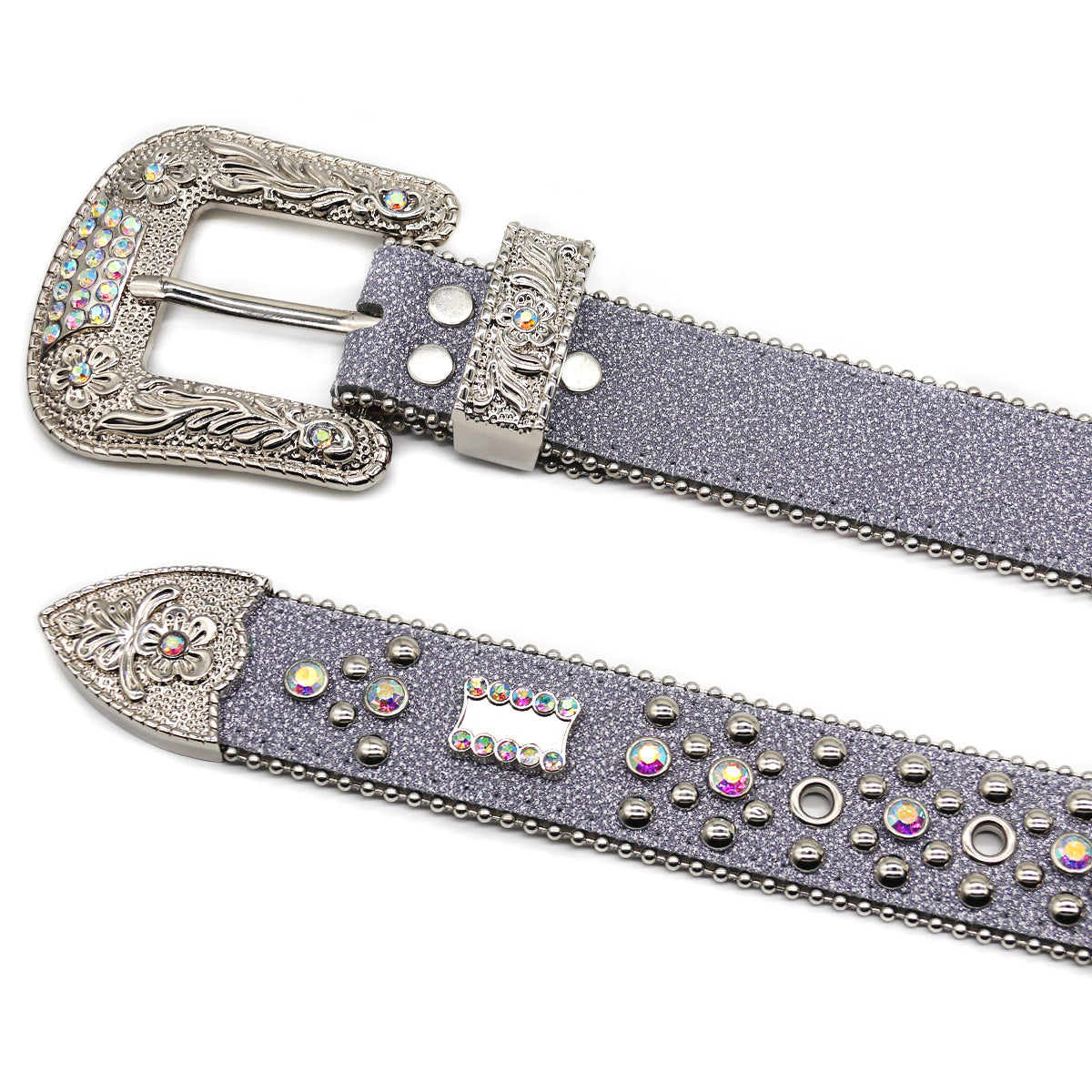 Punk Riveted Rhinestone Belt B4039-DOOHOOB