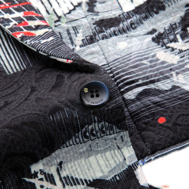 Abstract Element Print Blazer S8314-DOOHOOB