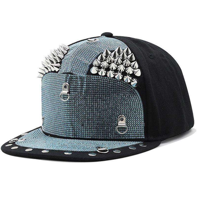 Punk Rhinestone Baseball Cap H7002-DOOHOOB