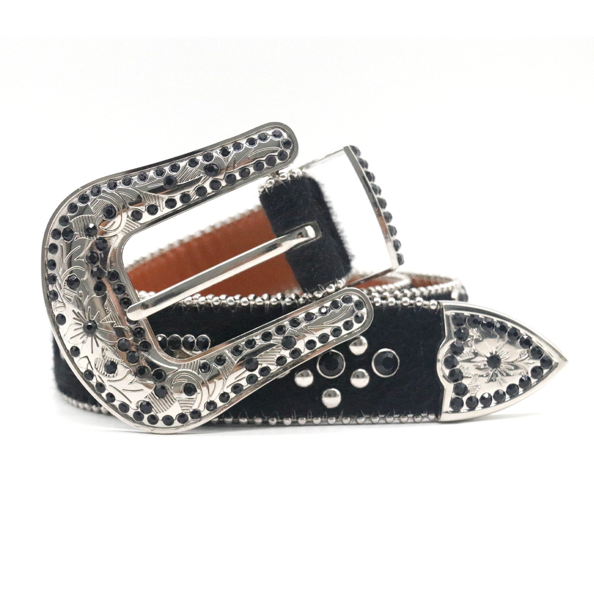 Riveted Rhinestone Belt B4029-DOOHOOB