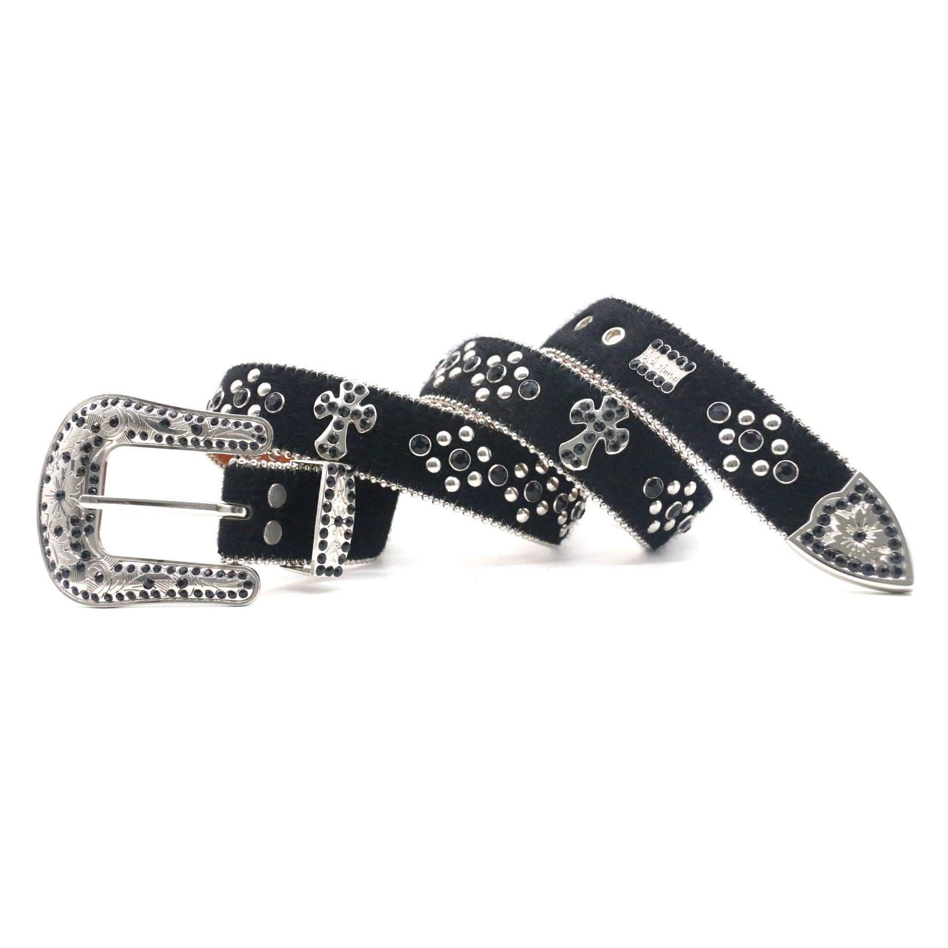 Riveted Rhinestone Belt B4029-DOOHOOB