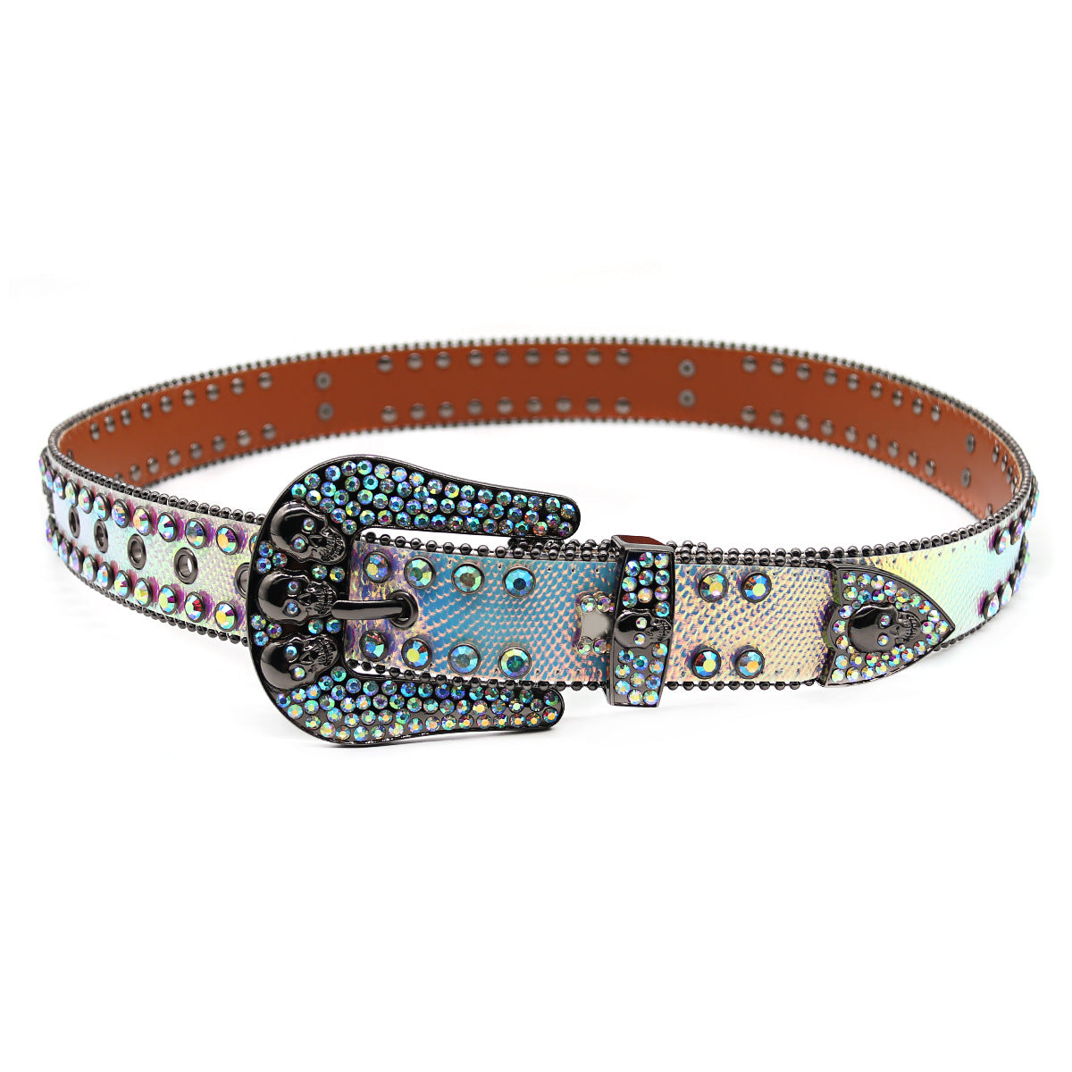 Punk Riveted Rhinestone Belt B4042-DOOHOOB