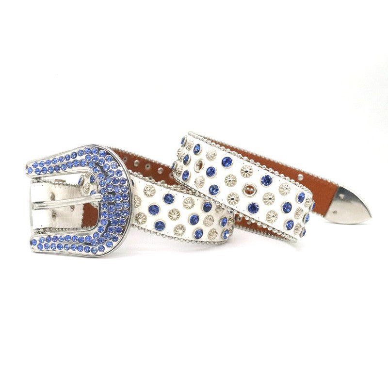 Riveted Rhinestone Belt B4021-DOOHOOB
