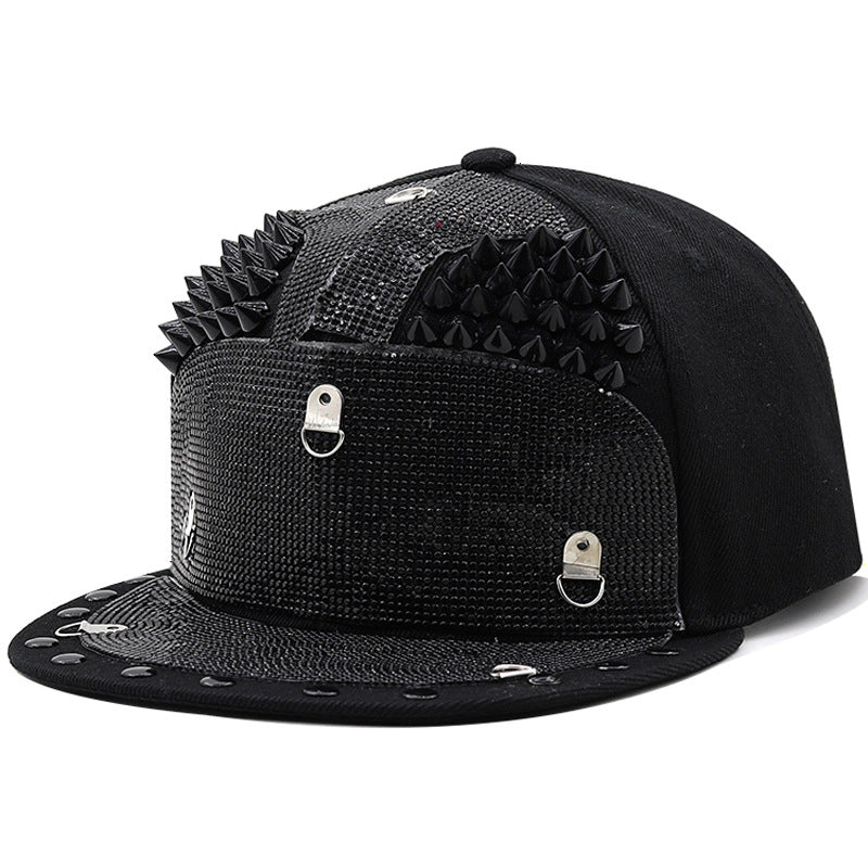 Punk Rhinestone Baseball Cap H7002-DOOHOOB