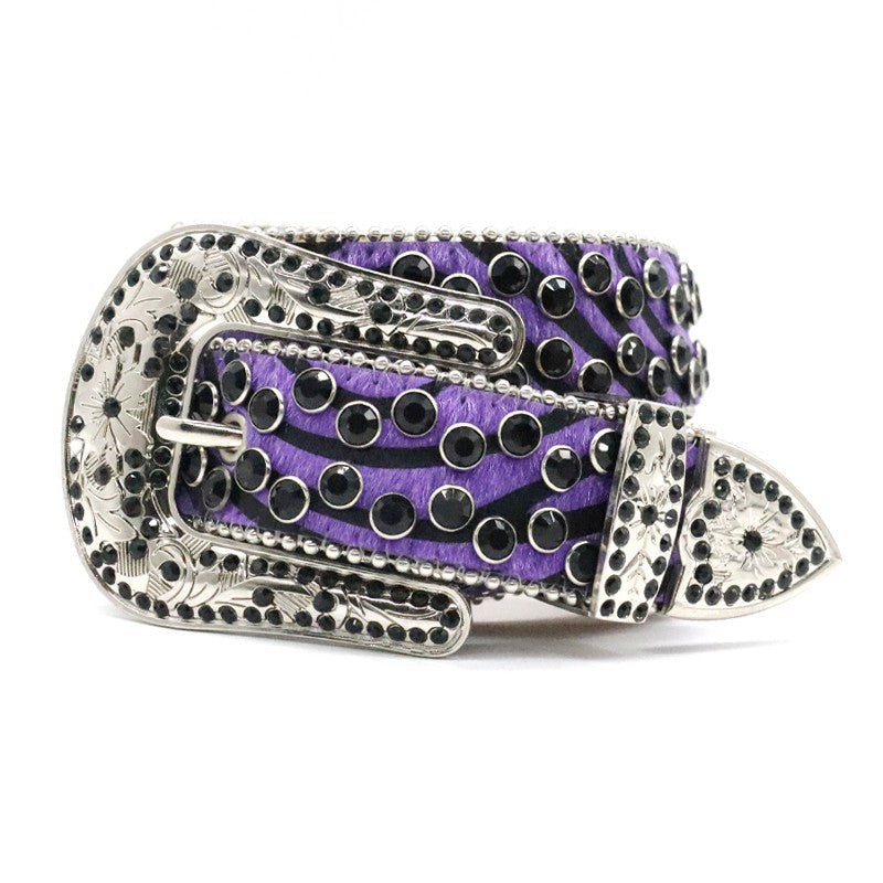 Riveted Rhinestone Belt B4023-DOOHOOB