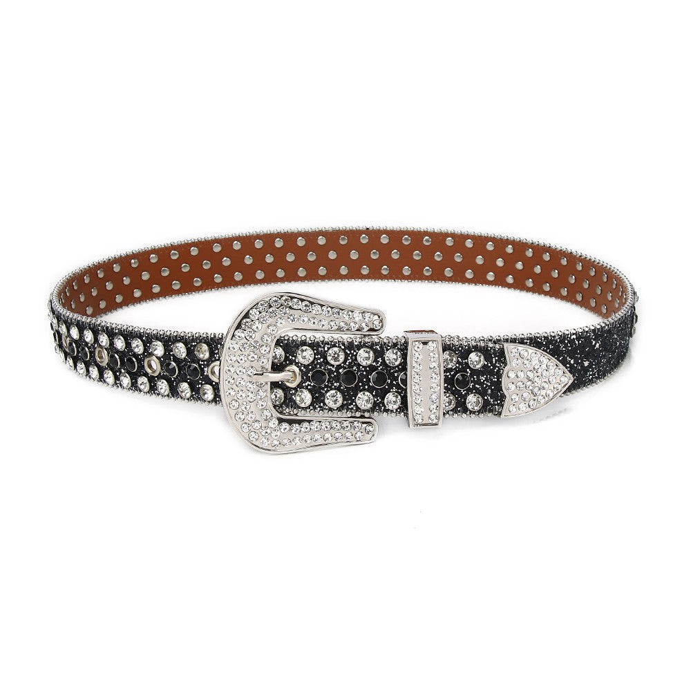 Riveted Rhinestone Belt B4003-DOOHOOB