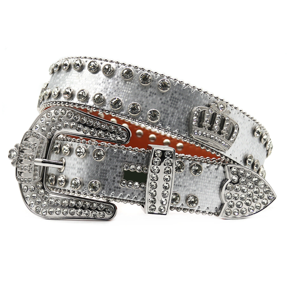 Punk Riveted Rhinestone Belt B4044-DOOHOOB