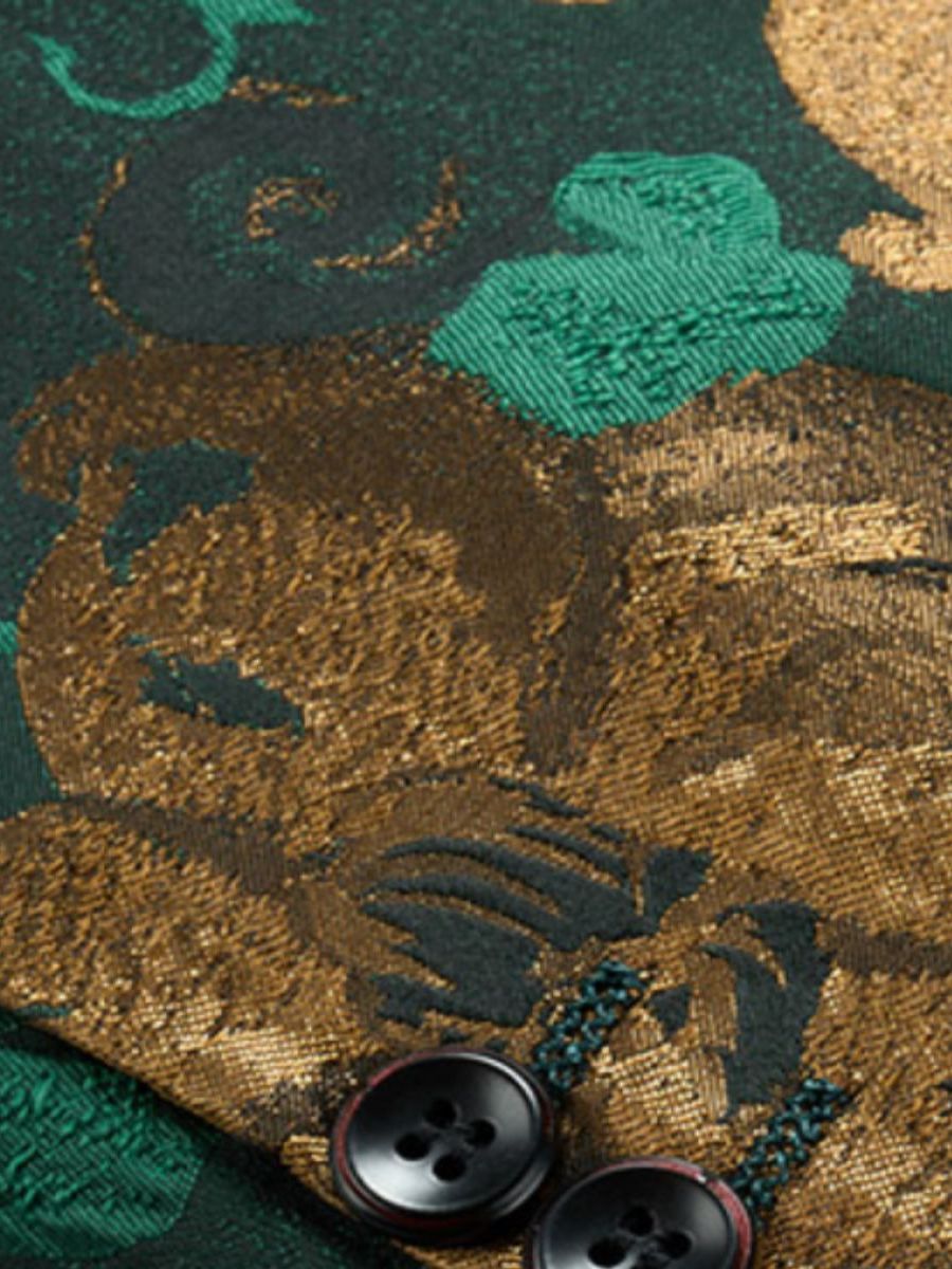 Flower Jacquard Blazer S8301-DOOHOOB