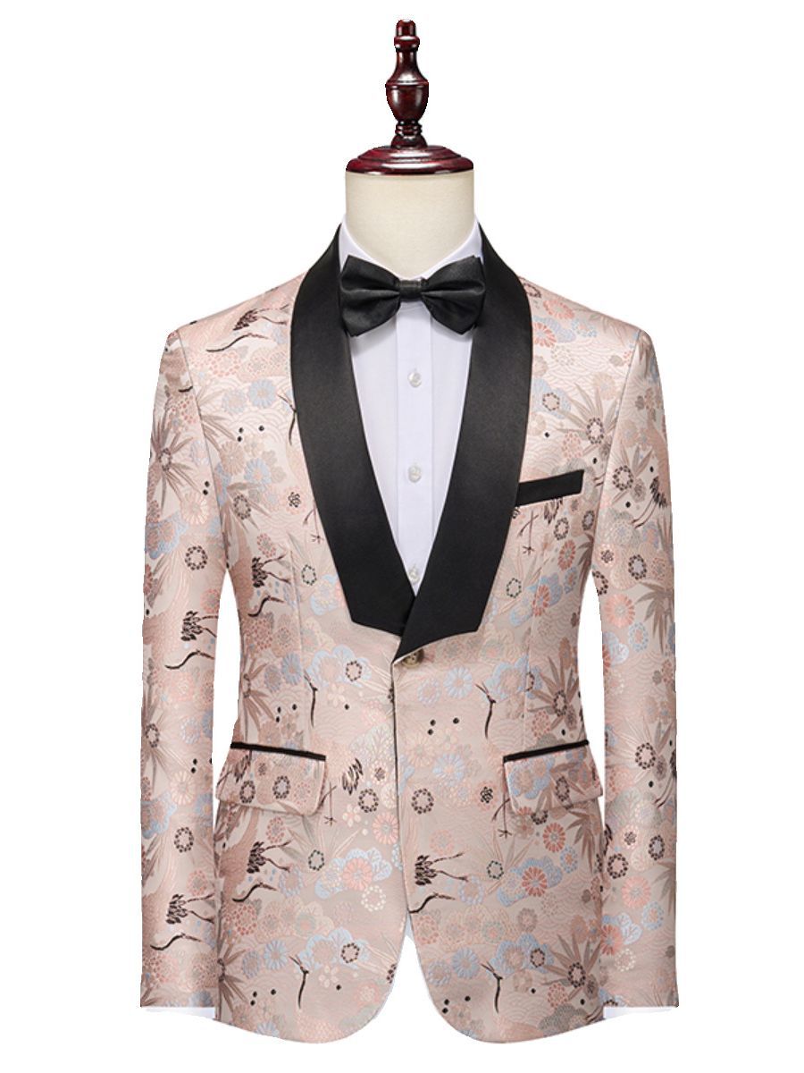 Pink Texture Suit S8309-DOOHOOB