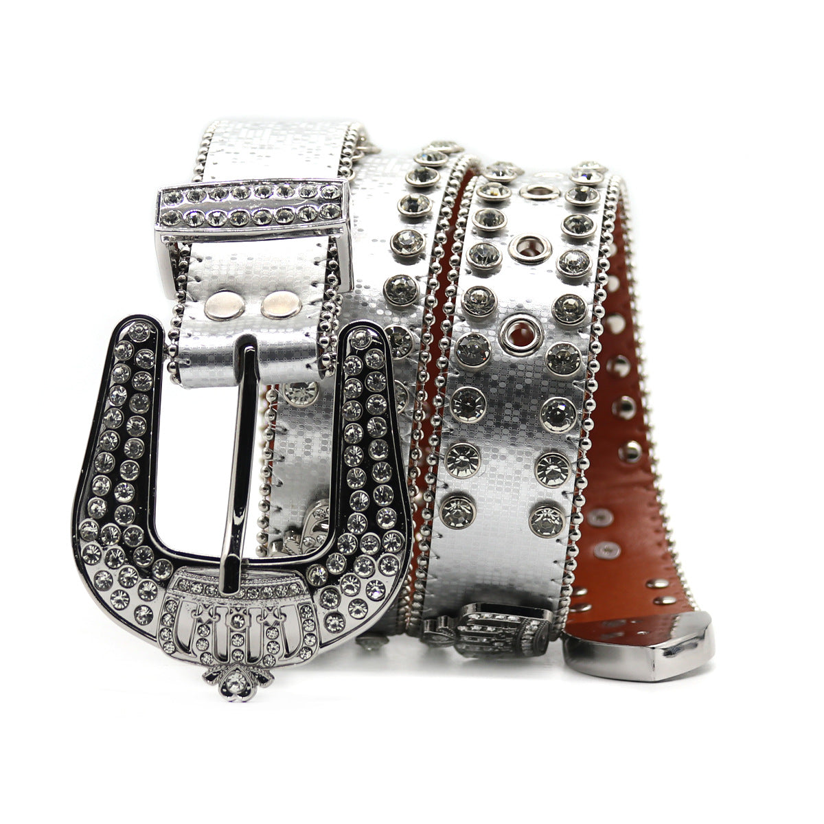 Punk Riveted Rhinestone Belt B4044-DOOHOOB