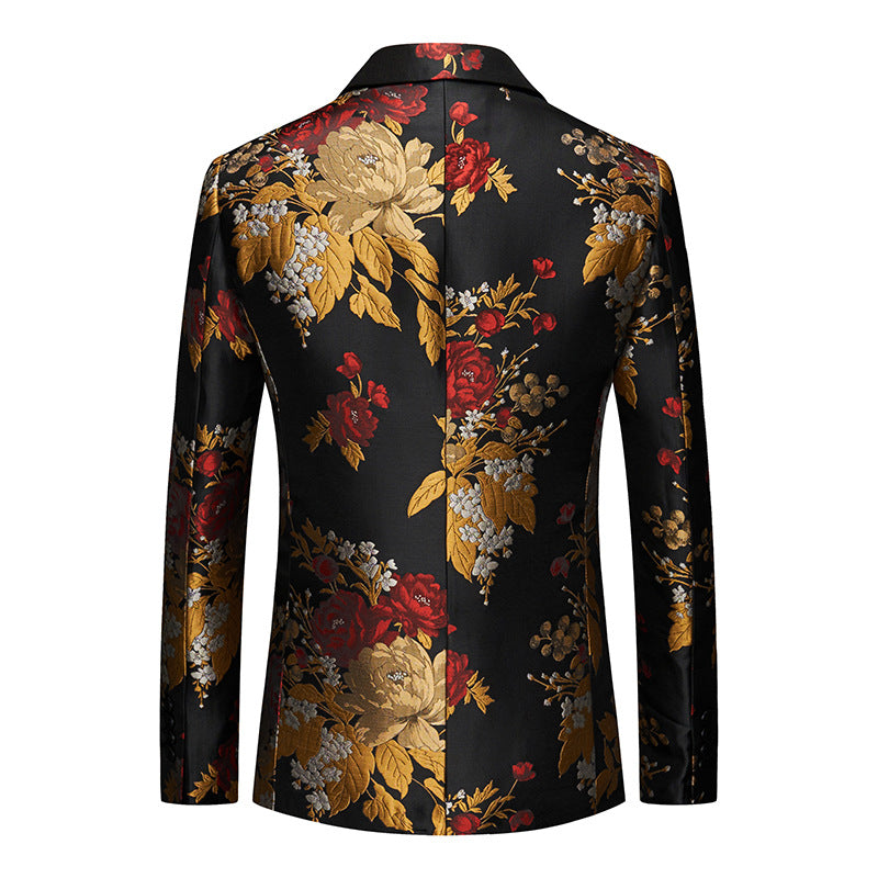 Chrysanthemum Print Blazer S8312-DOOHOOB